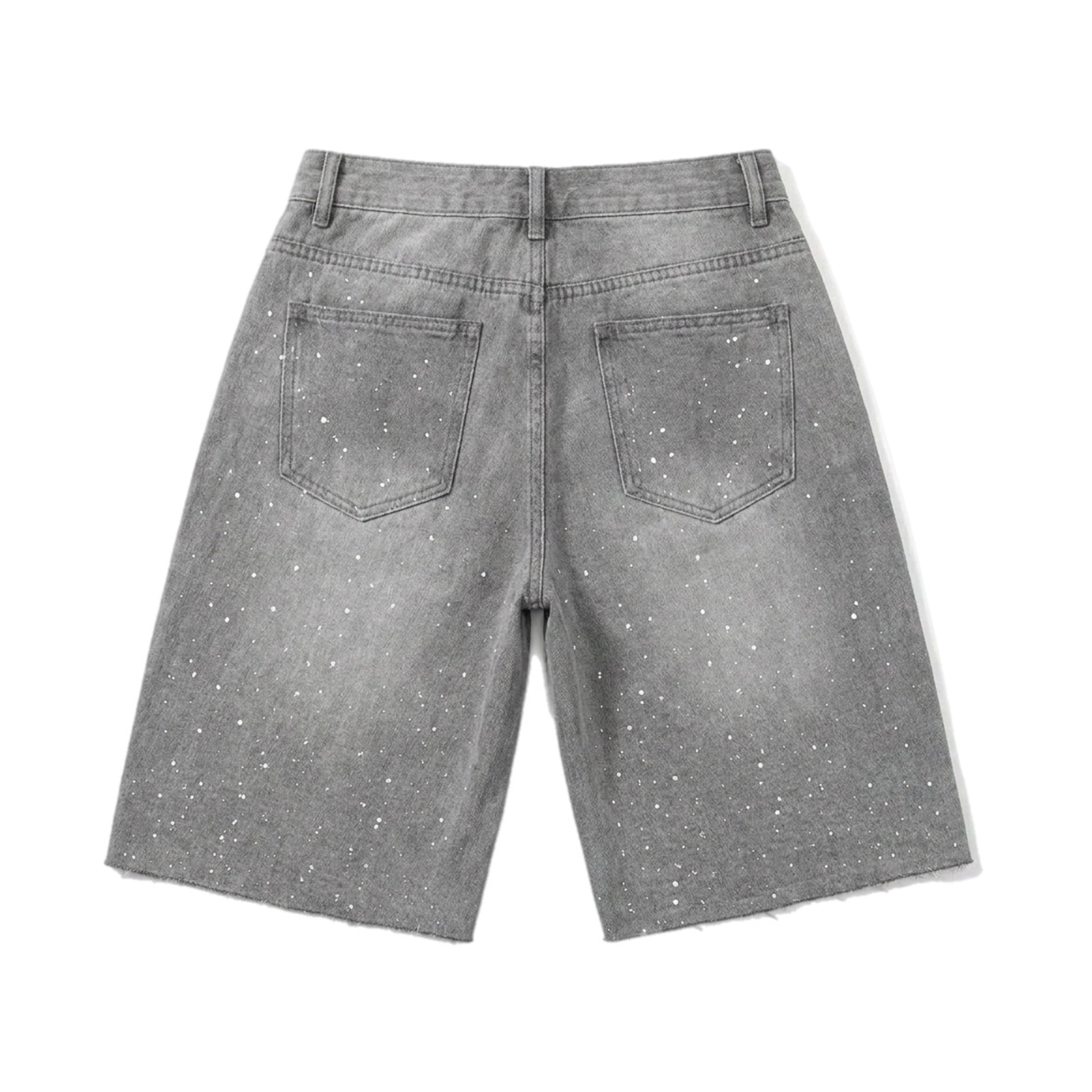 FLARED CLOUD PATTERN SHORTS