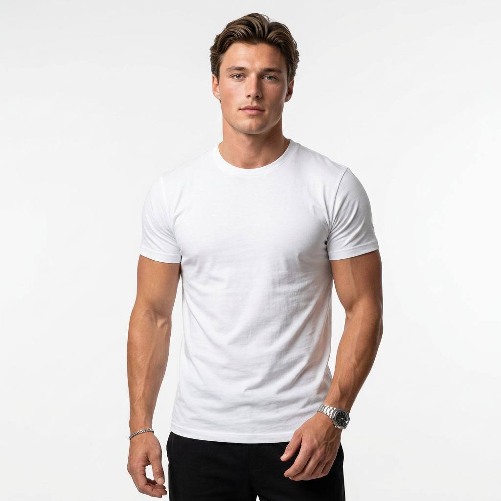 O NECK CLOUD Skinny Tee