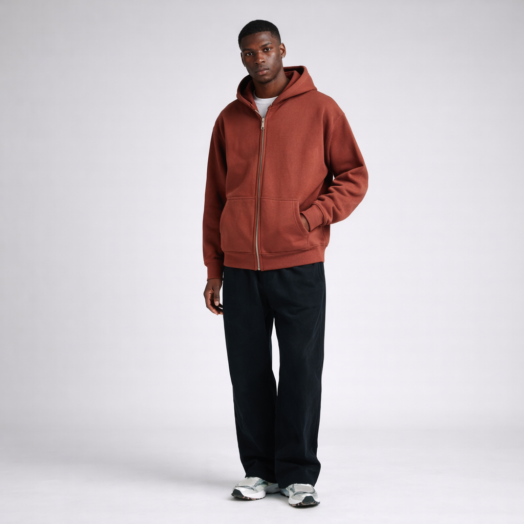 GRADIENT CARDIGAN CLOUD Loose Zipper