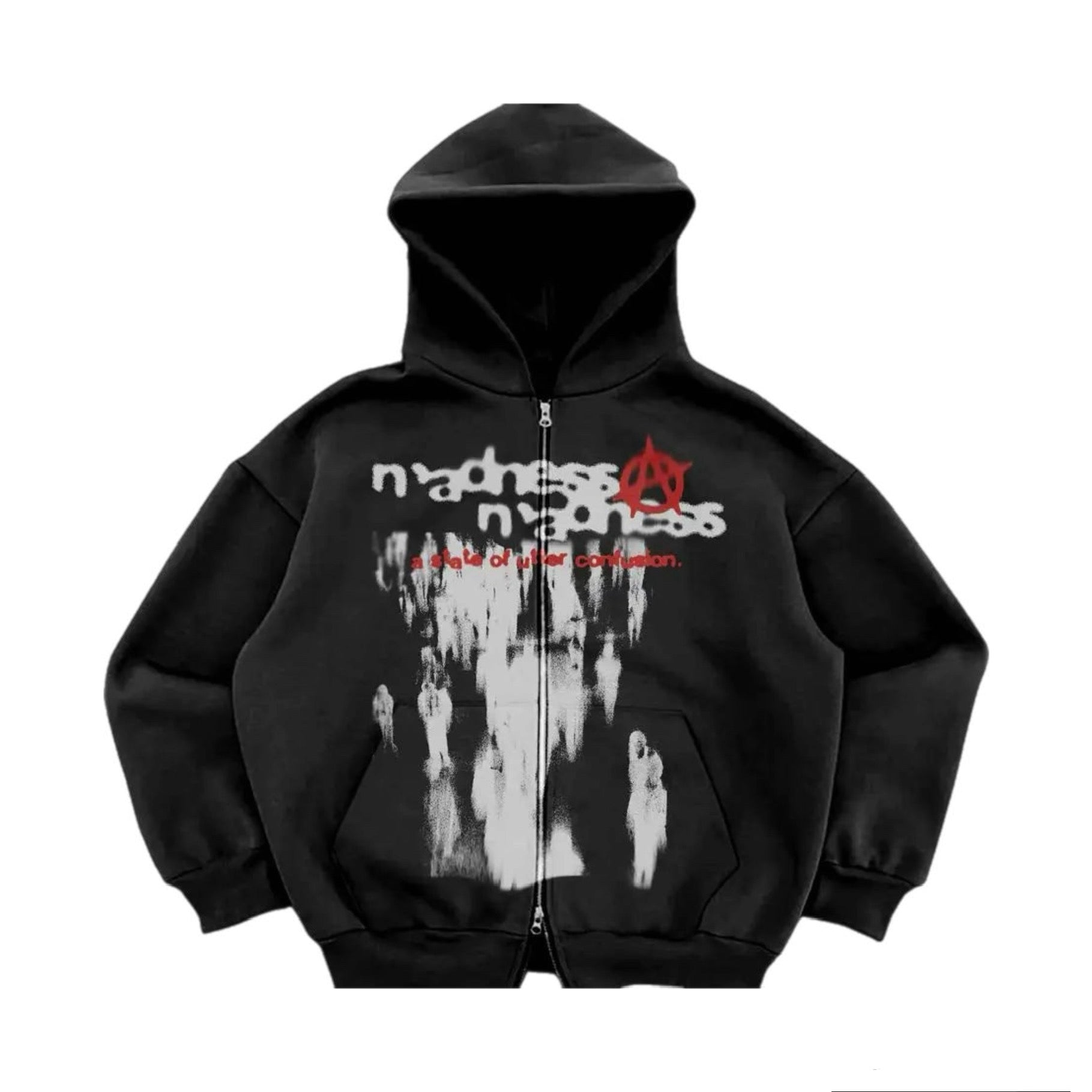 RETRO CARDIGAN CLOUD Zip Up Hoodie