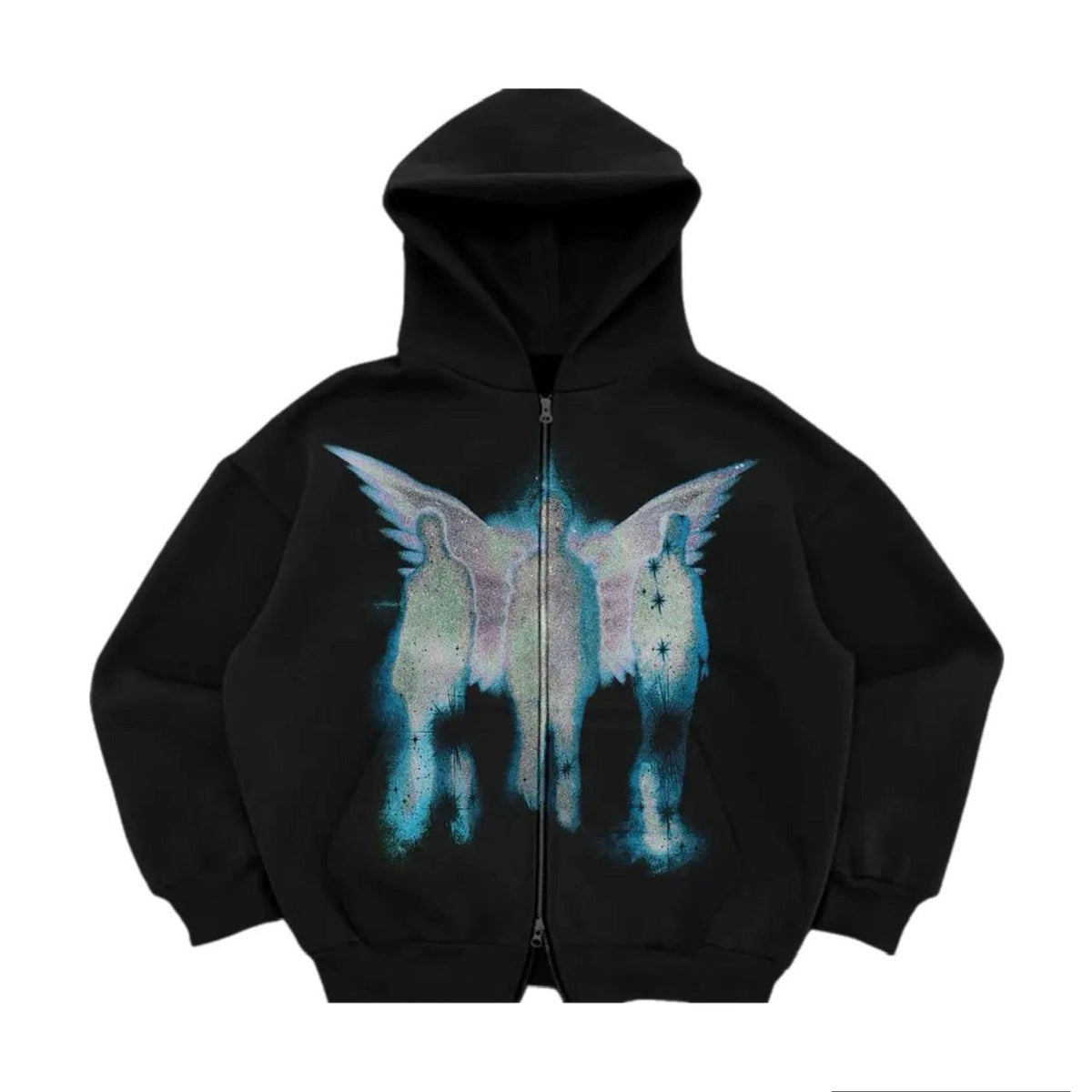 RETRO CARDIGAN CLOUD Zip Up Hoodie