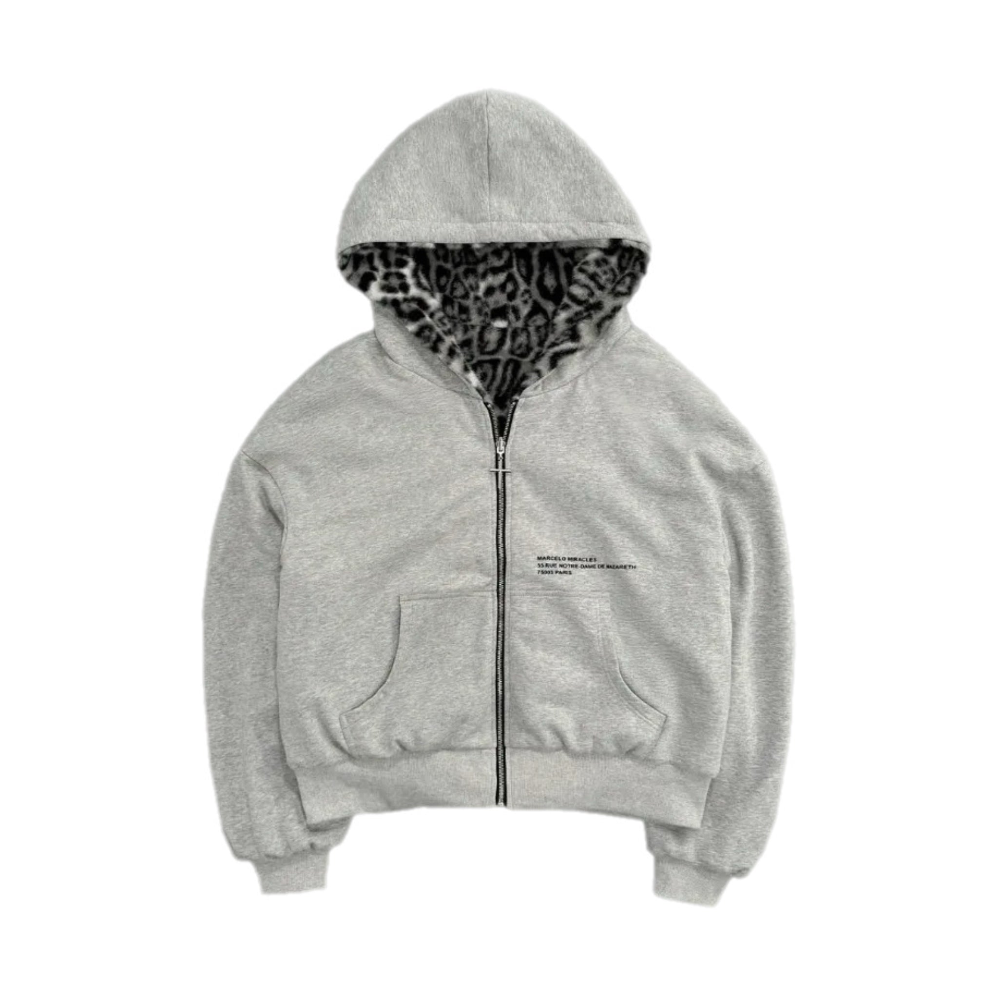 LEOPARD CLOUD Two Side Zip Up