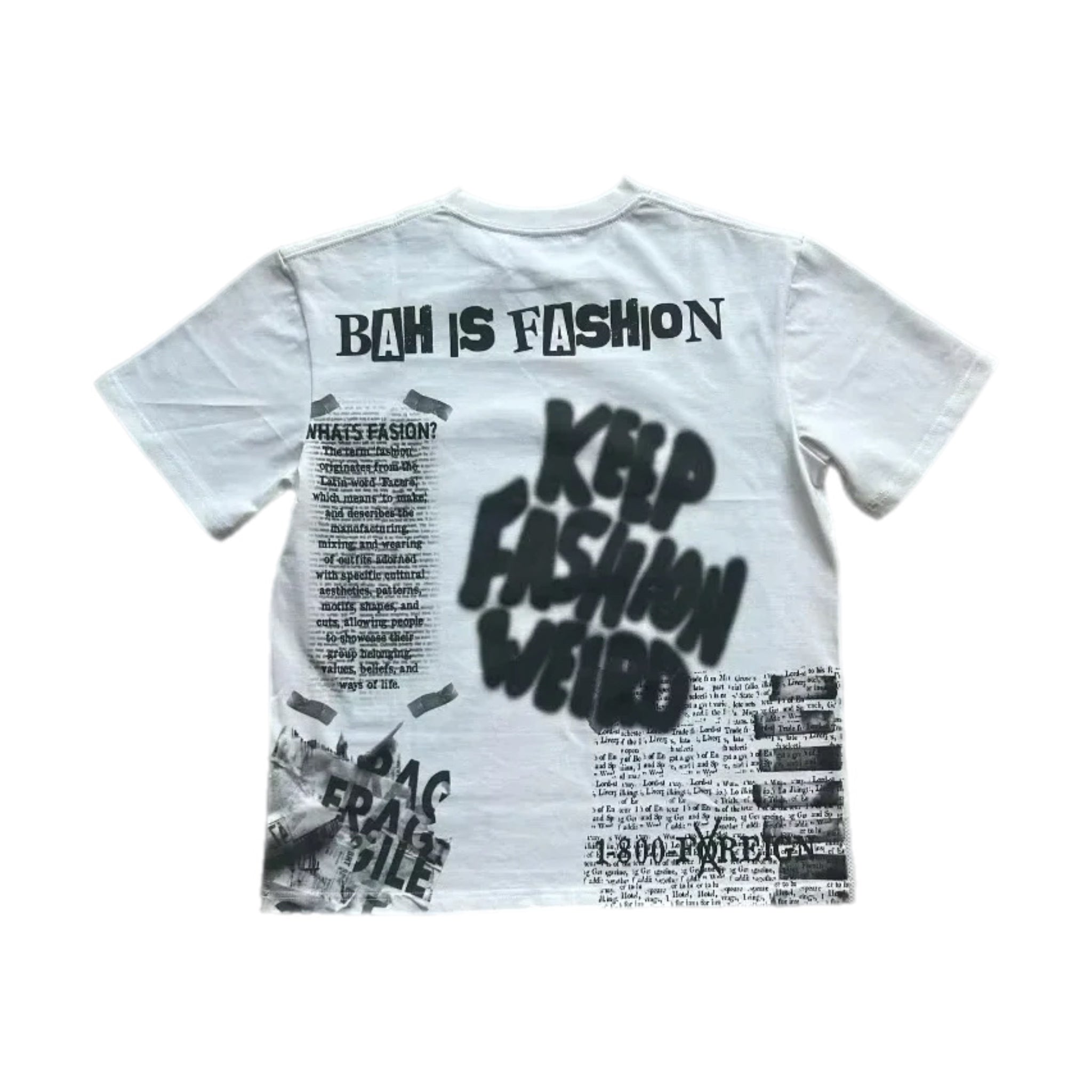 KEEP FASHION WEIRD CLOUD Tee