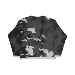 DEEP GREY KNITTED CLOUD Pullover