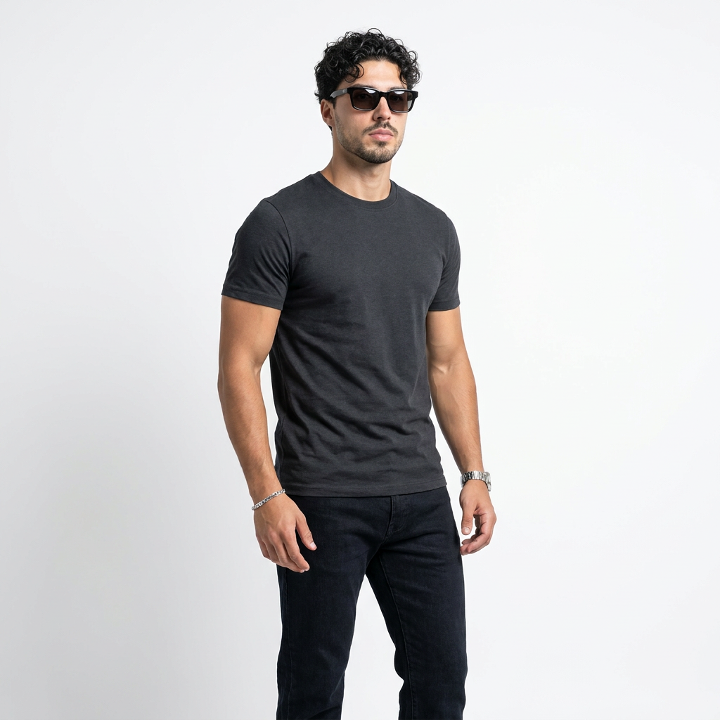 O NECK CLOUD Skinny Tee