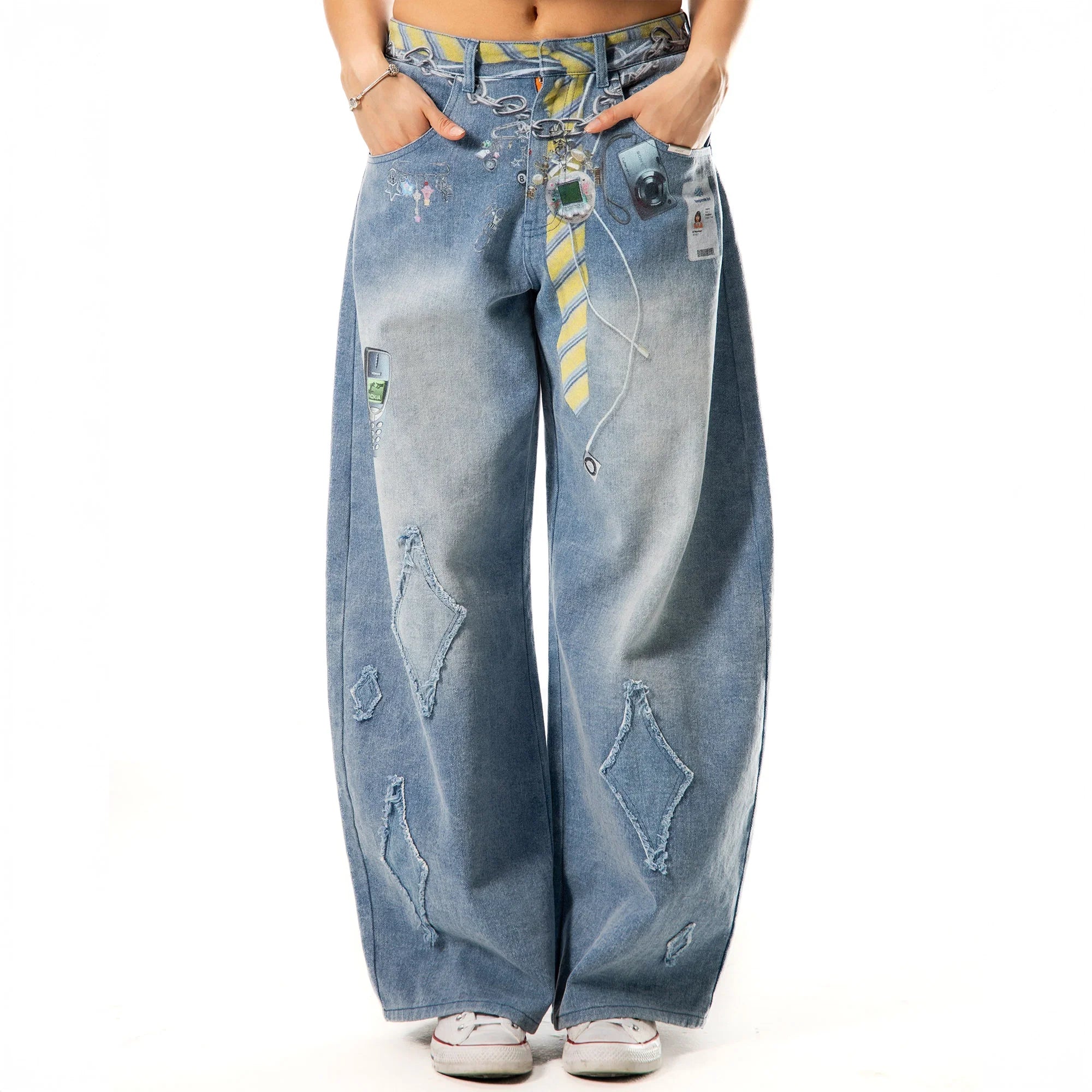 EMPLOYEE TIE CLOUD Baggy Jeans