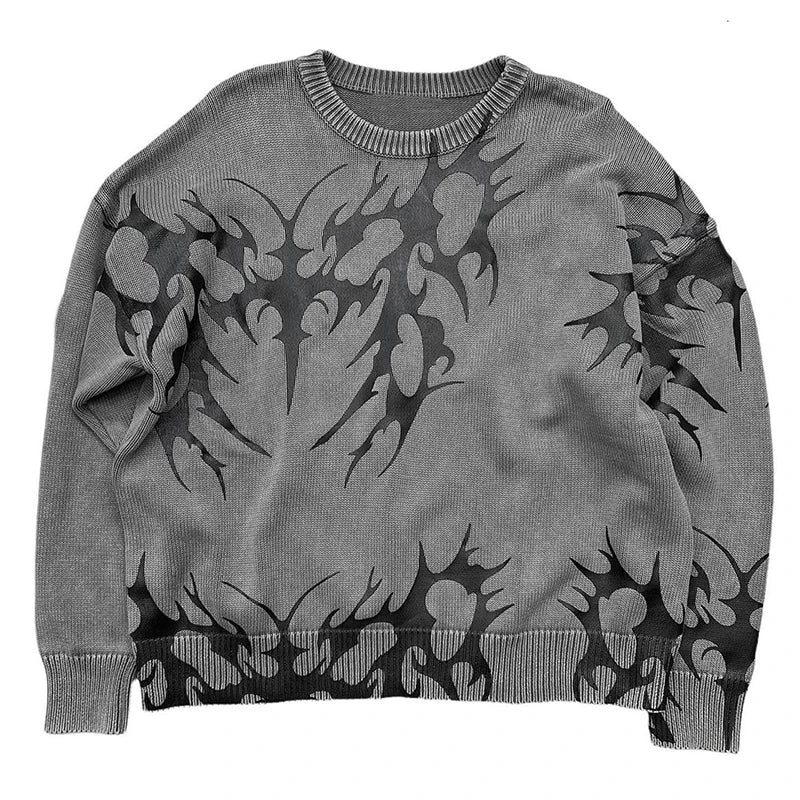 KNITTED BLACK CLOUD Pullover