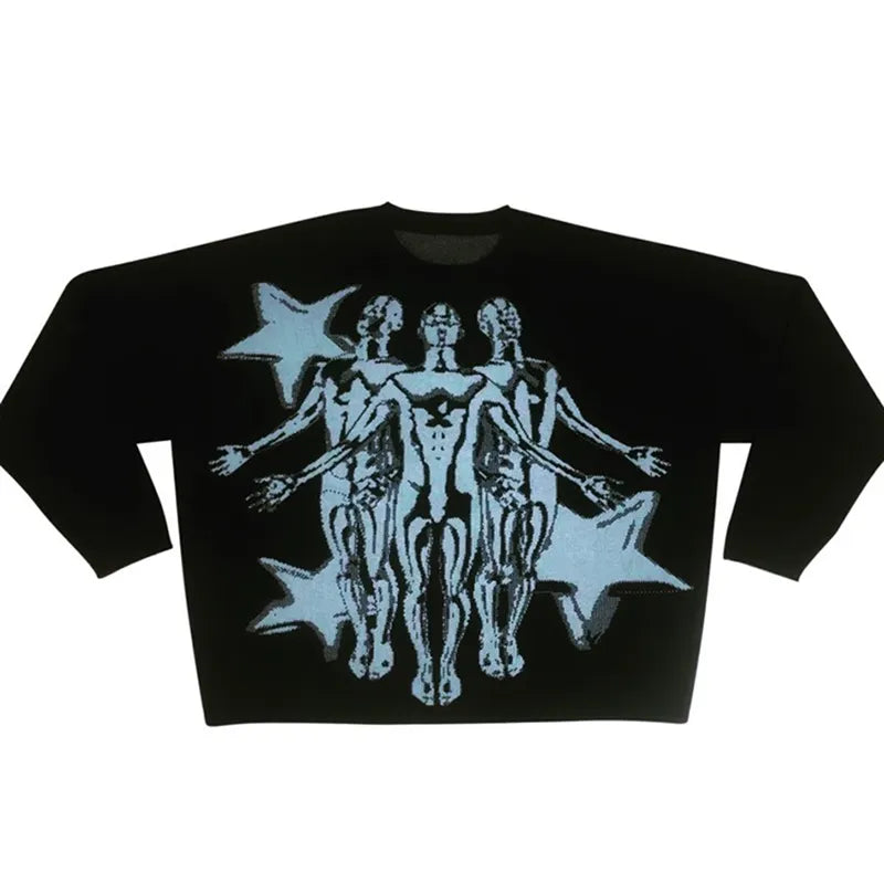KNITTED BLACK CLOUD Pullover
