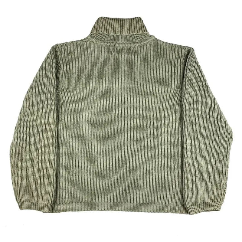 BLACK KNIT CLOUD Y2K Pullover
