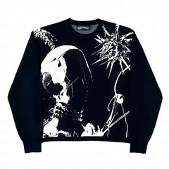 KNITTED BLACK CLOUD Pullover