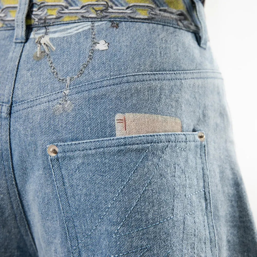 EMPLOYEE TIE CLOUD Baggy Jeans