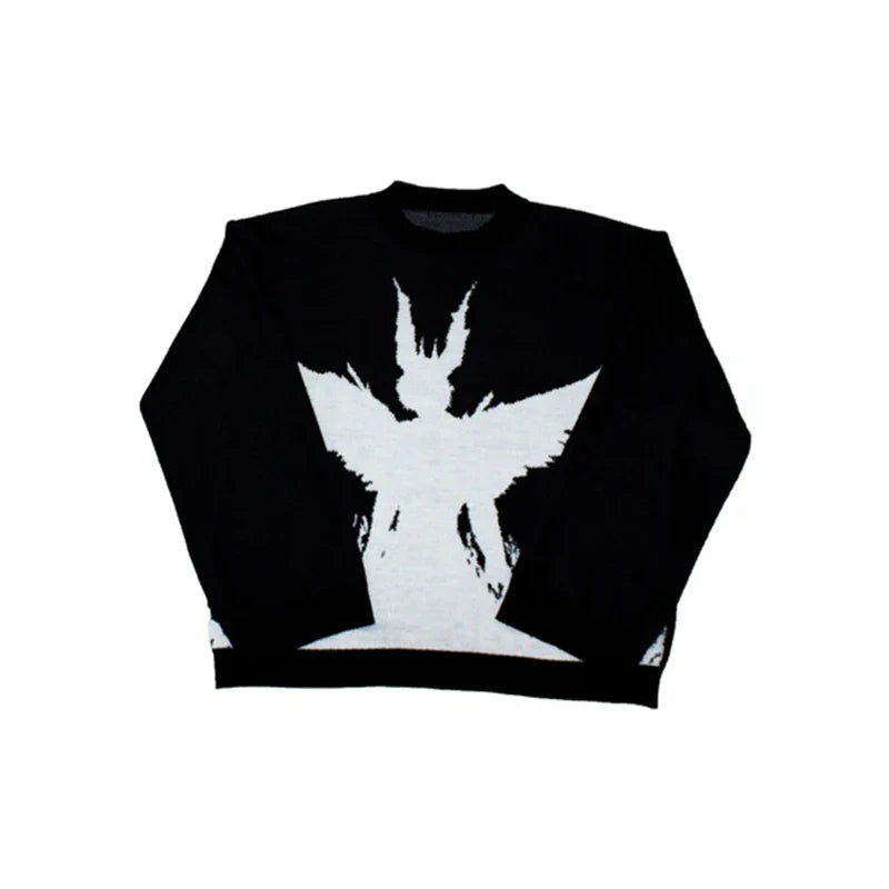 KNITTED BLACK CLOUD Pullover