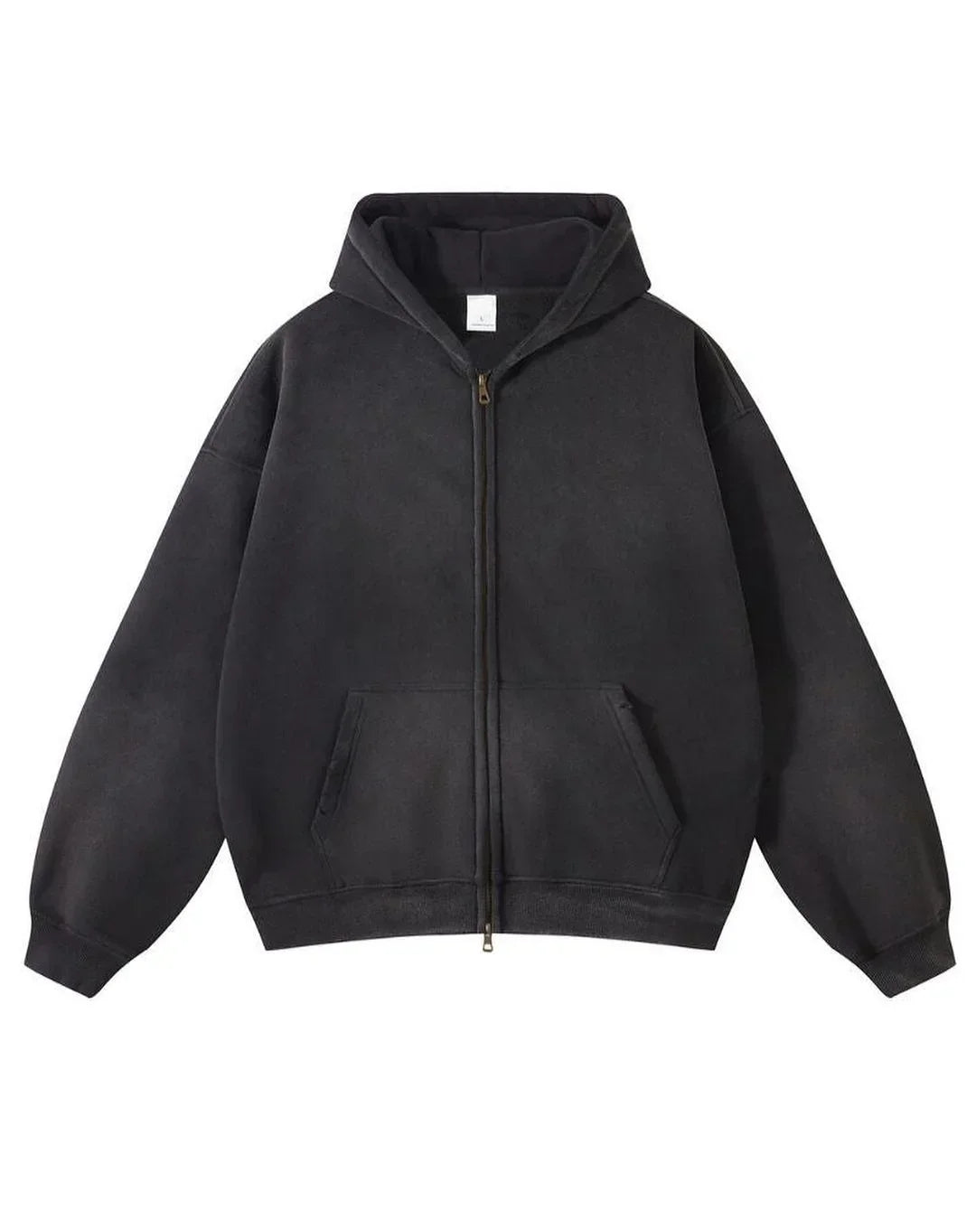 GRADIENT CARDIGAN CLOUD Loose Zipper