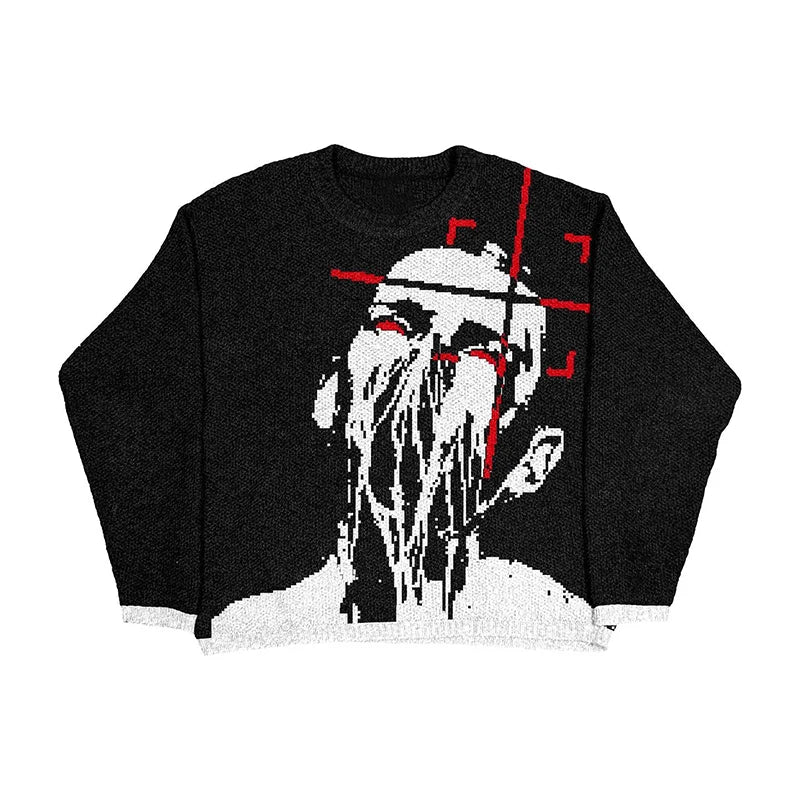 KNITTED BLACK CLOUD Pullover