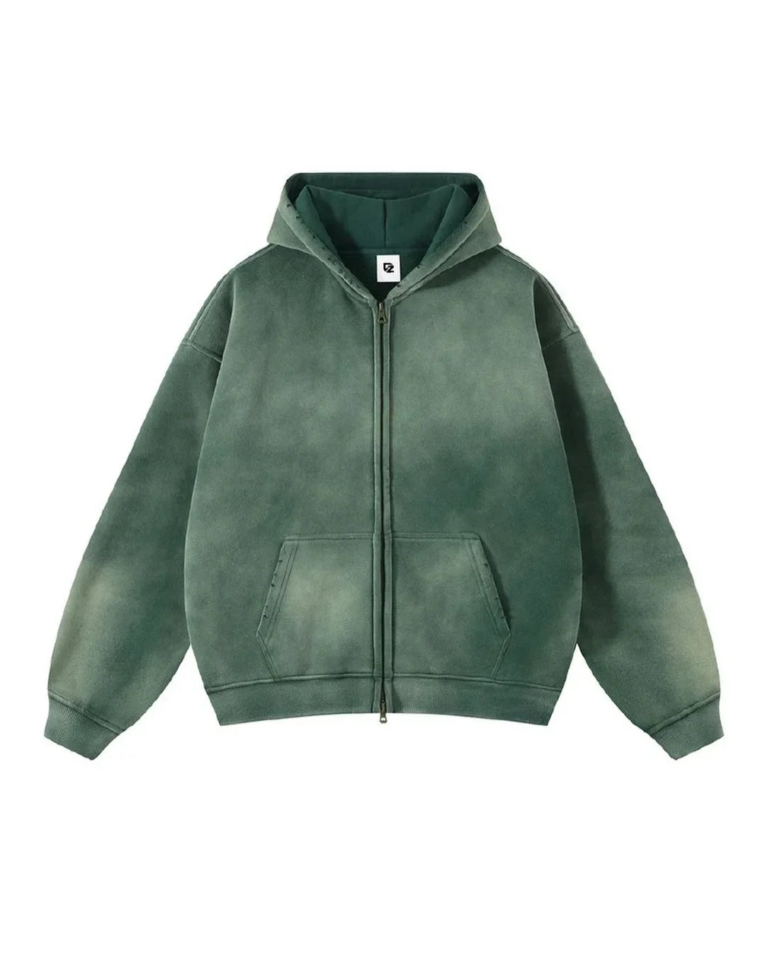 GRADIENT CARDIGAN CLOUD Loose Zipper