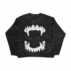 KNITTED BLACK CLOUD Pullover